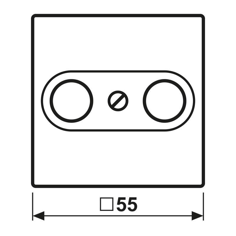 afdekplaat contactdoos jung-3 afdekplaat contactdoos jung-3