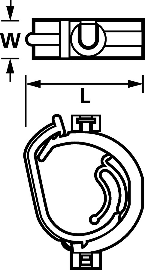 HellermannTyton - Bevestigingsklem - IAHC4T PA66HIRHS BK 1000 151-00207 