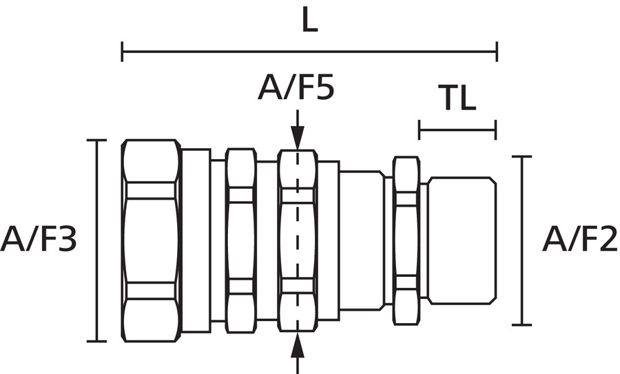 HellermannTyton - Wartel voor metalen kabelbeschermslang - LTS20-SCG-M20 PA66/Ms-Zn/TPE ML 10 166-36202 