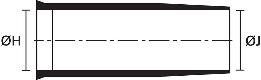 HellermannTyton - Krimpspruitstuk - 154-41-G PO-X BK 401-54780 