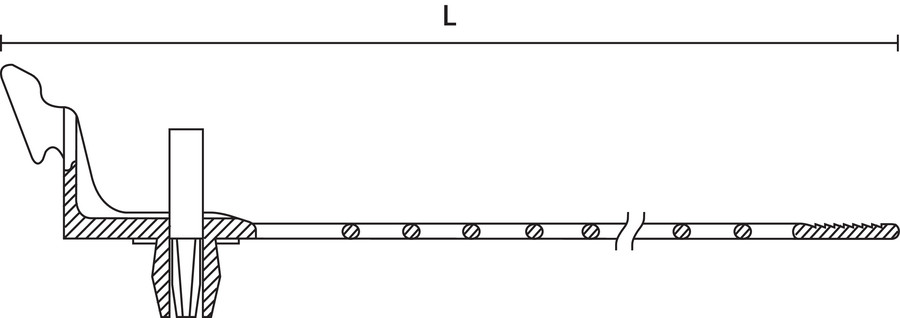 HellermannTyton - Kabelbundelband - FBR6/140 PA66 BK 500 150-27140 