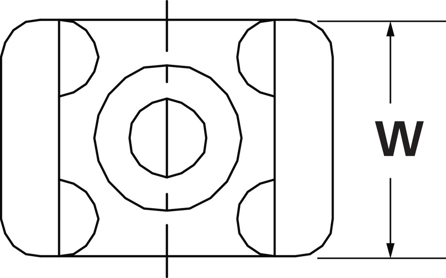 HellermannTyton - Bevestigingssokkel en -element voor kabelbundelband - CTM3 PA66 WH 100 151-30605 