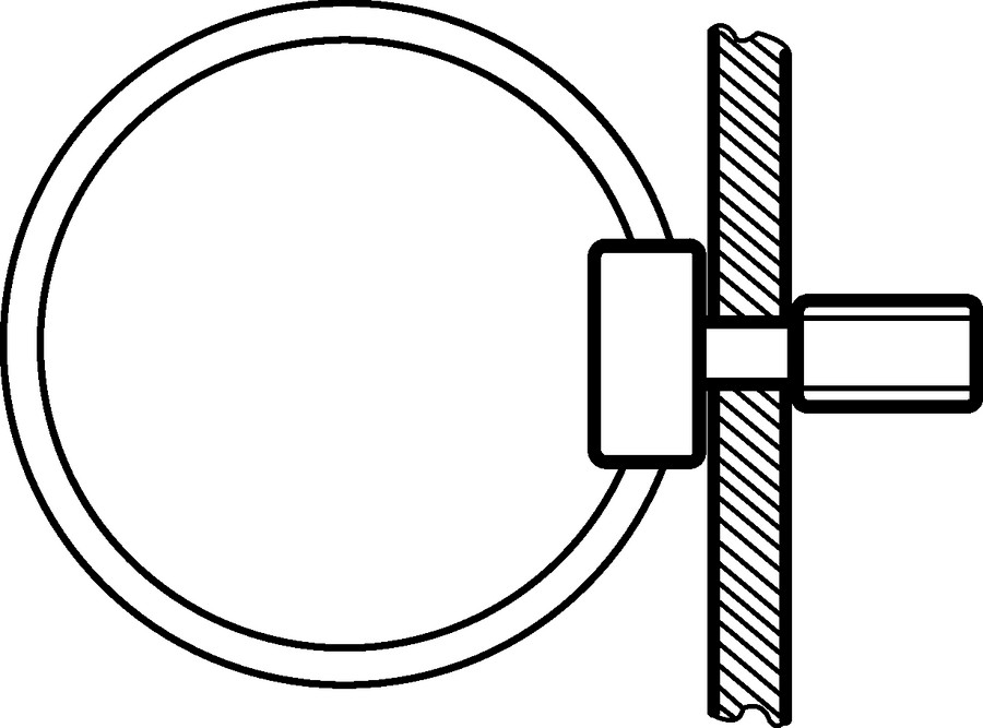 HellermannTyton - Bevestigingssokkel en -element voor kabelbundelband - TM1SF PA66 WH 100 151-40119 