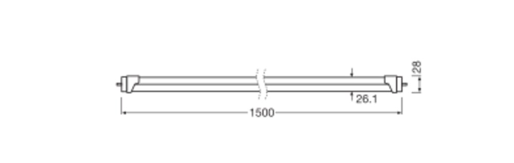 Tube LED T8 Ledvance Performance 7W 1100lm 60cm - 840 Blanc Froid - Remplace 18W - EM/Direct 230V