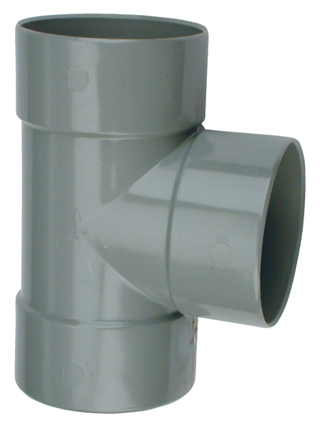 T-stuk pvc grijs wavin-2 T-stuk pvc grijs wavin-2