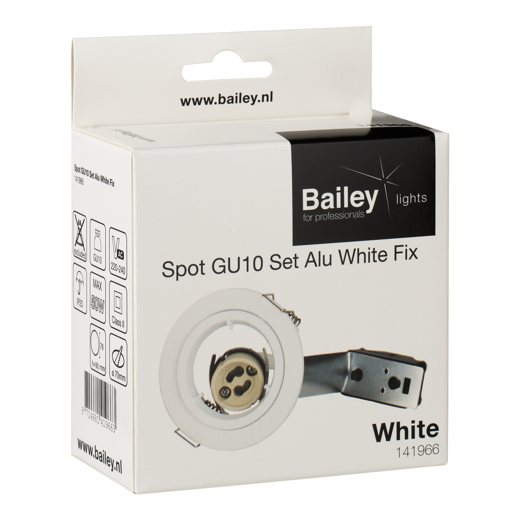 inbouwspot aluminium wit bailey-4 inbouwspot aluminium wit bailey-4