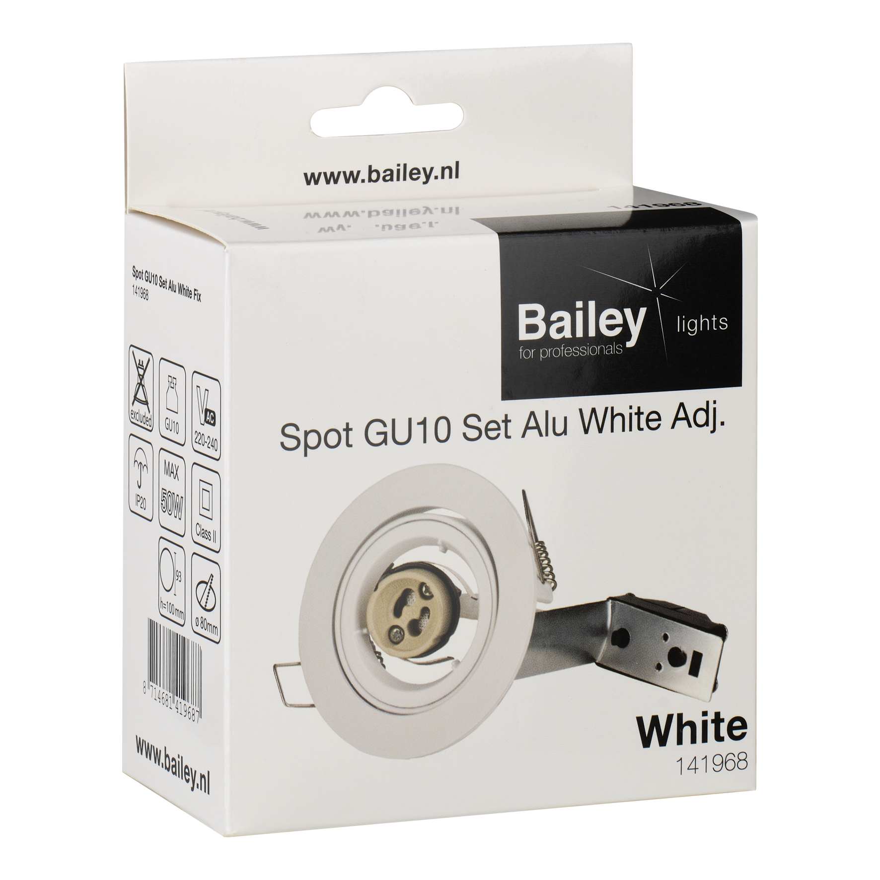 inbouwspot aluminium wit bailey-5 inbouwspot aluminium wit bailey-5