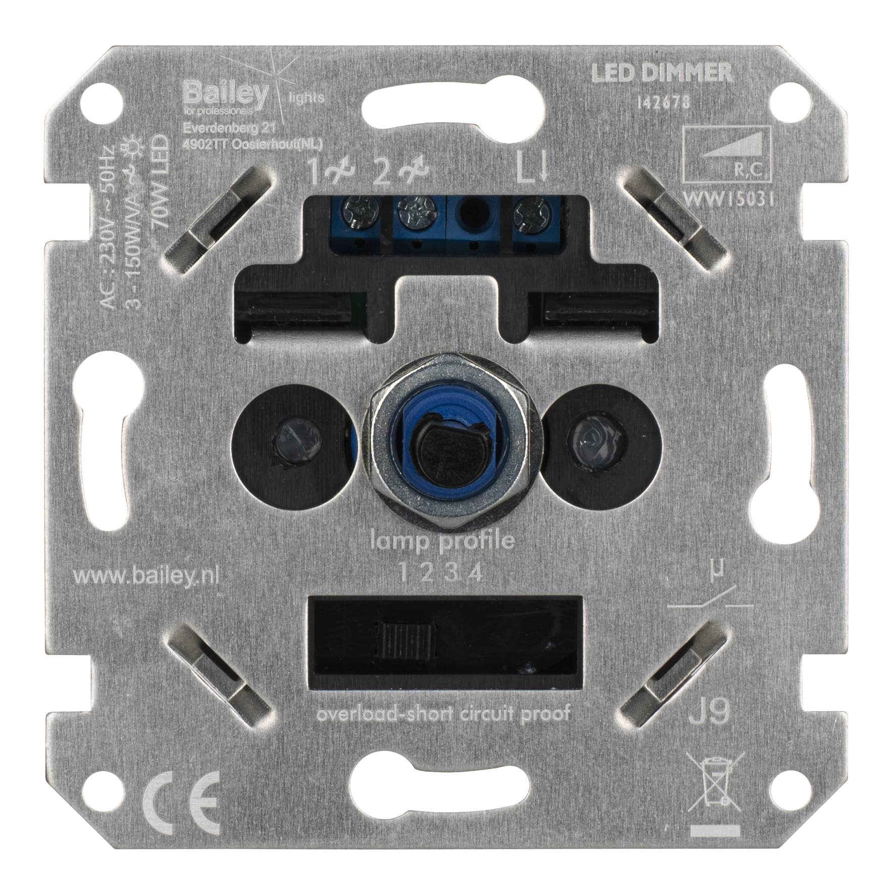 dimmer inbouw led bailey-2 dimmer inbouw led bailey-2