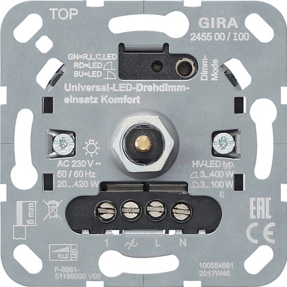 Gira led draaidimmer univ 3-100W