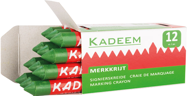 Kadeem merkkrijt groen 12st Kadeem merkkrijt groen 12st