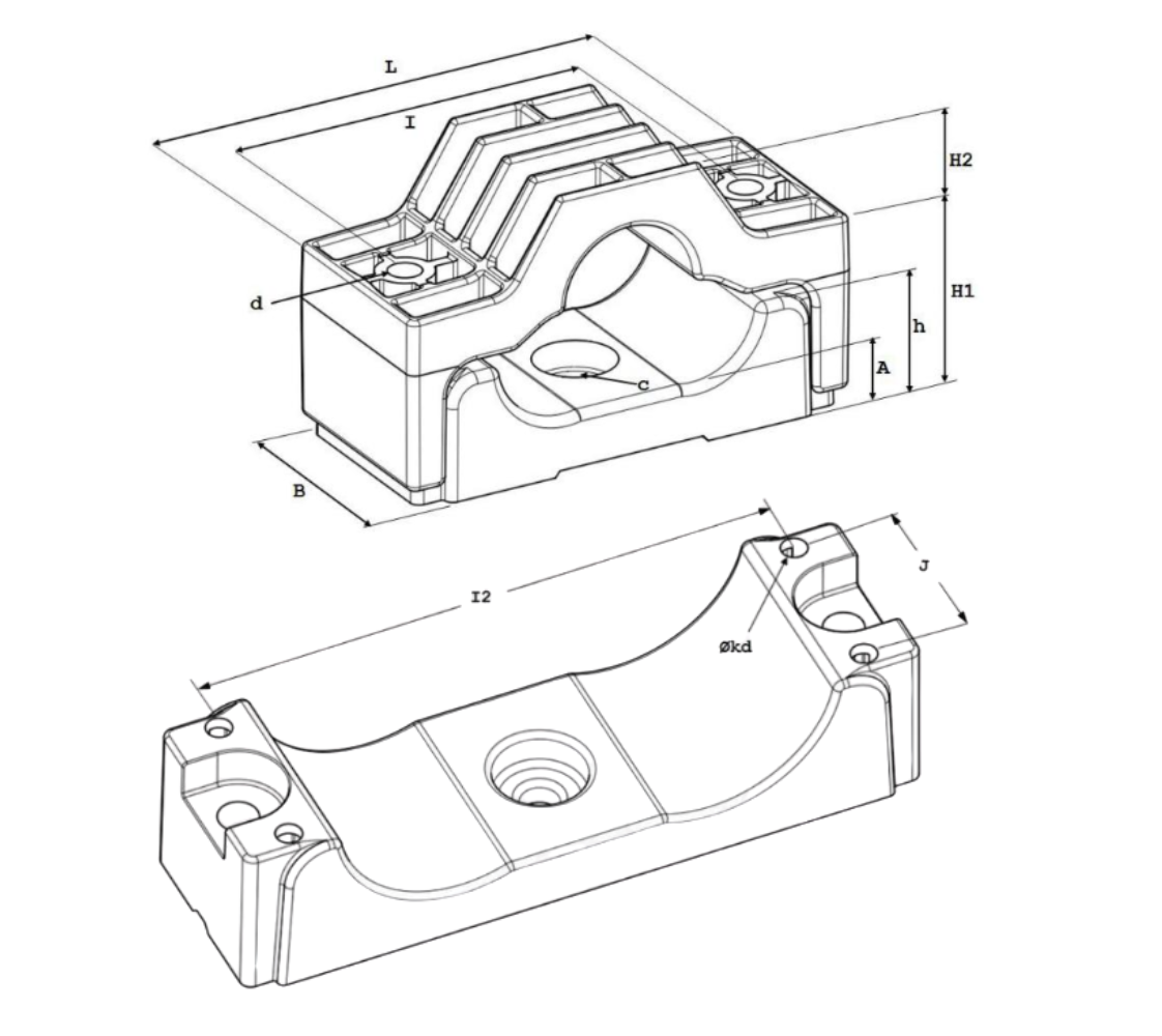 Koz - Kabelklem - KOZ TRI ECO 33-46 (13) K028 